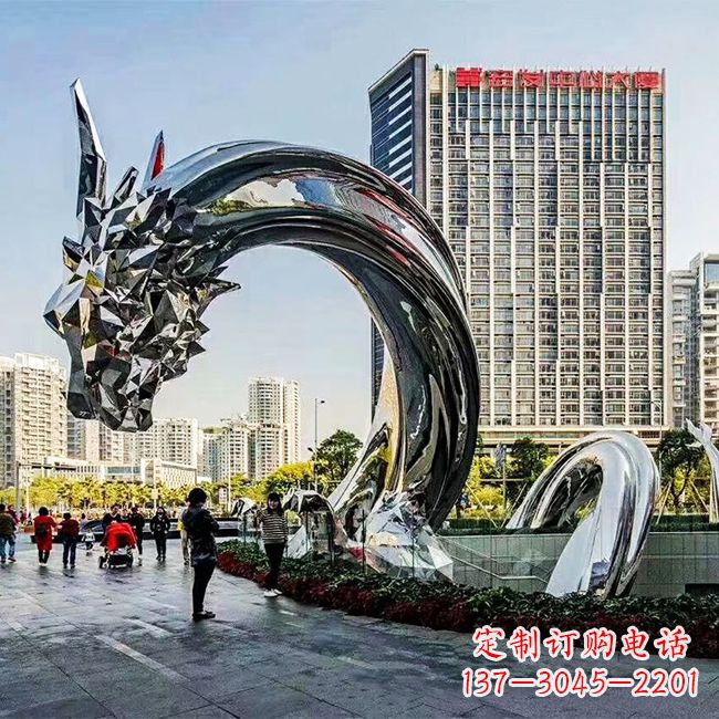 无锡不锈钢创意动物雕塑