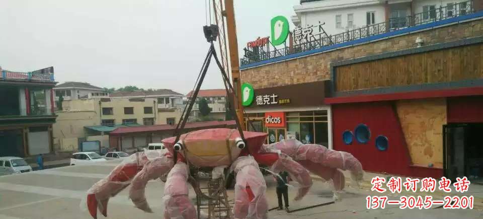无锡11英寸不锈钢螃蟹雕塑