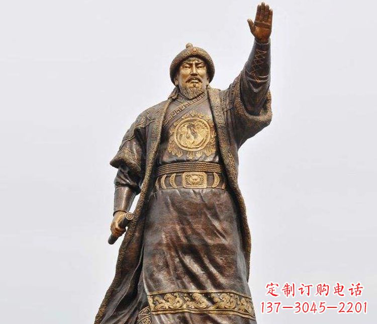 无锡大型成吉思汗铜雕