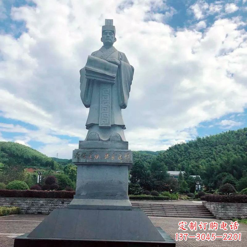 无锡大型蔡伦石雕像-景区广场历史文化名人雕塑