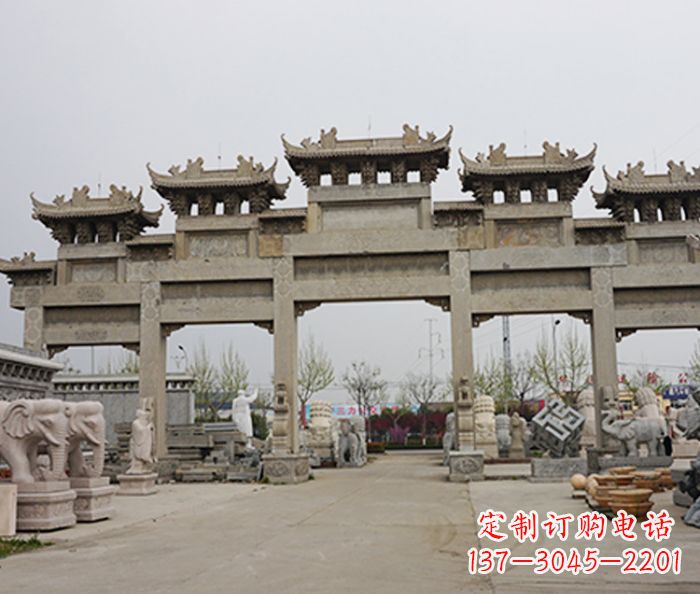 无锡精美牌坊石雕定制