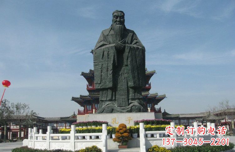 无锡大型锻铜孔子雕像,非凡之美