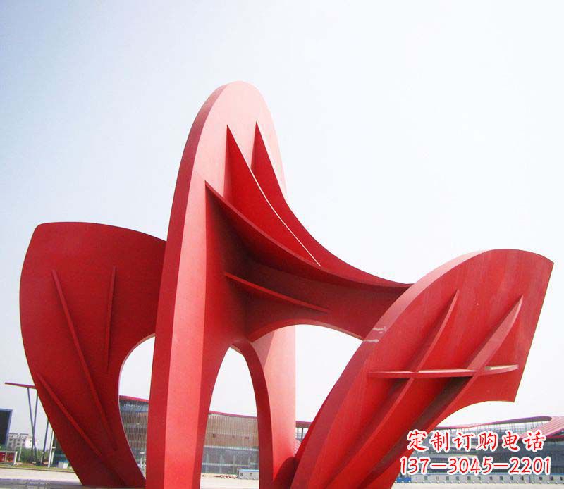 无锡大型广场不锈钢抽象拱门雕塑