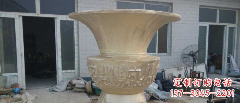 无锡大型花盆铜雕