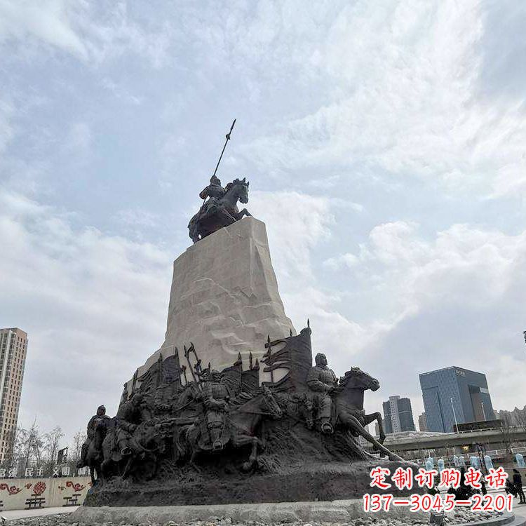 无锡精美西汉名将石雕像——荣耀霍去病