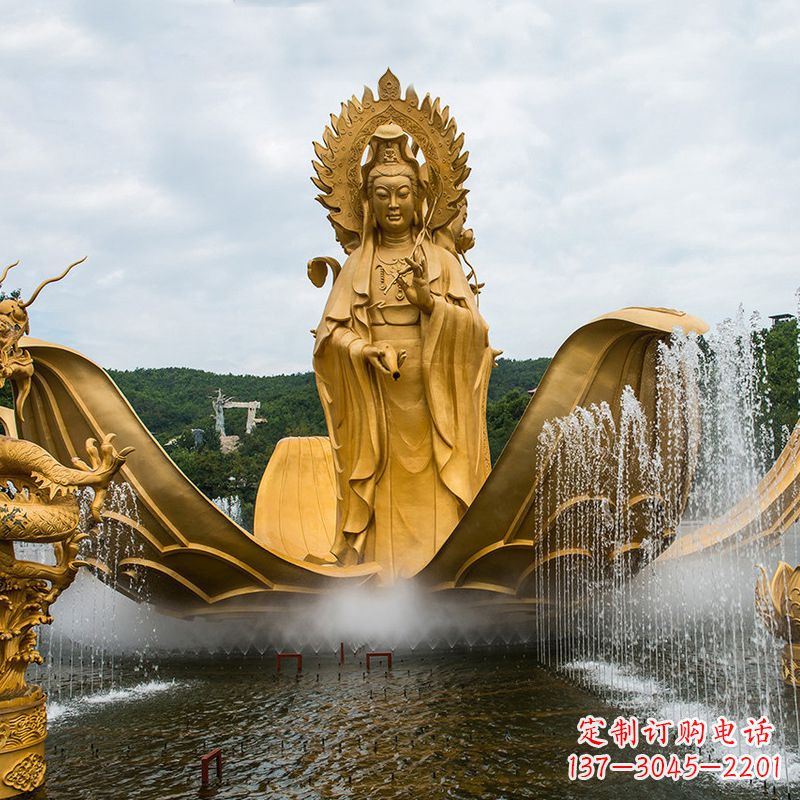 无锡大型观音铜雕景观雕塑