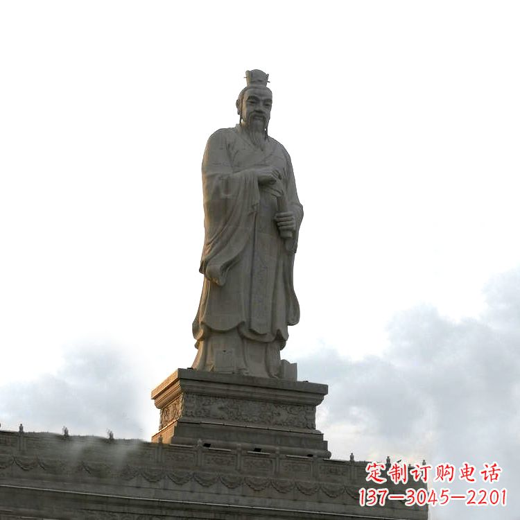 无锡大型孟子景观雕塑-景区广场历史文化名人塑像