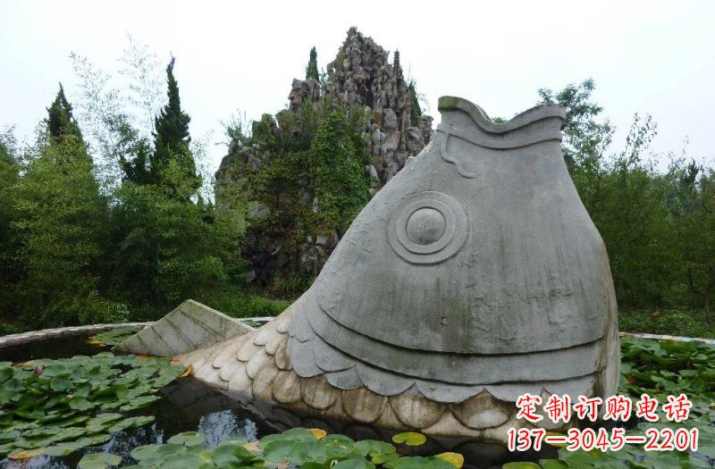 无锡大型喷水鲤鱼石雕