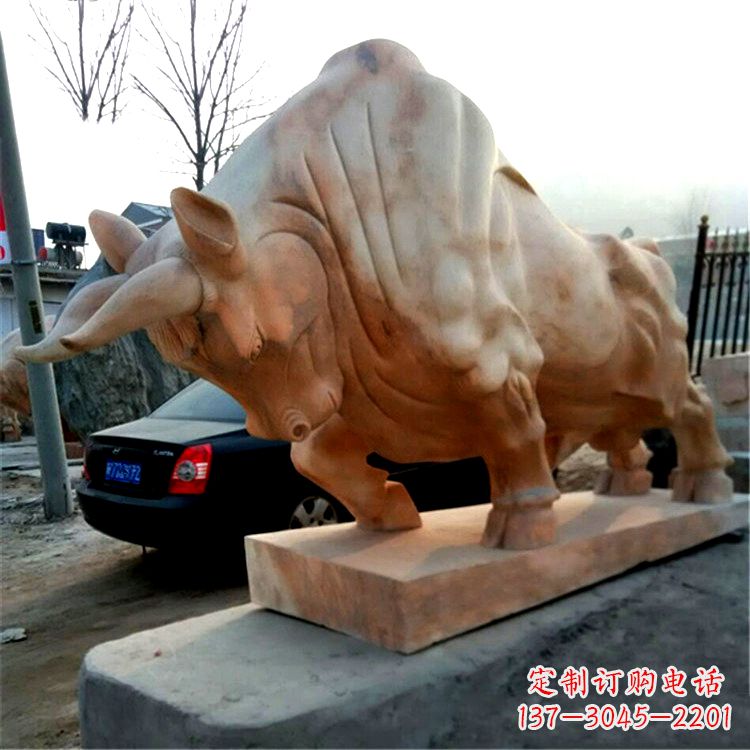 无锡大型石雕开荒牛劲牛动物雕塑