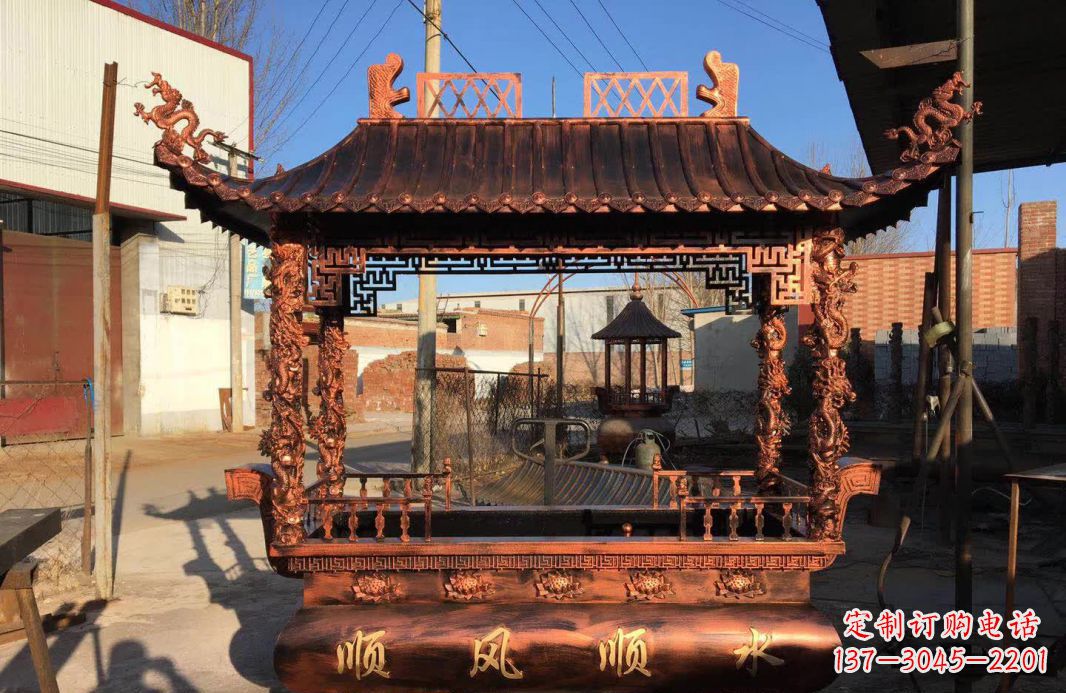 无锡大型铜雕香炉精美绝伦,打造完美家居装饰