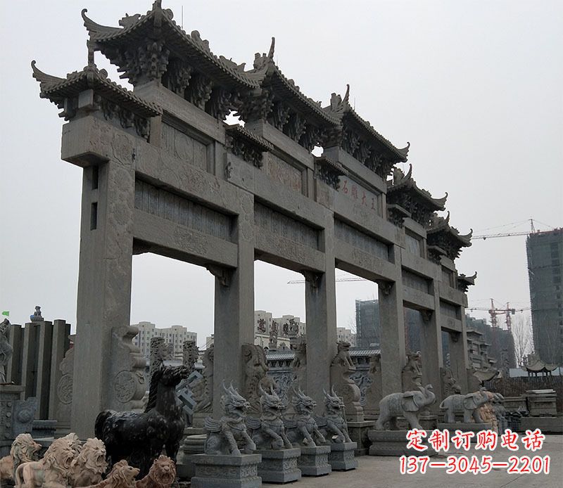 无锡精美仿古牌坊石雕