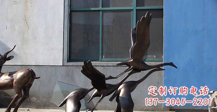 无锡大雁飞翔铸铜雕塑