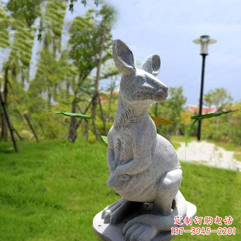 无锡袋鼠园林石雕摆件