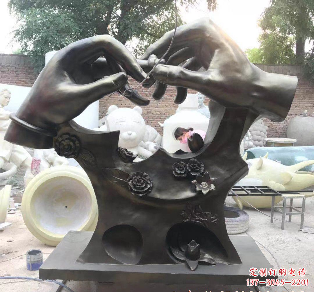 无锡精美铜戒指雕塑