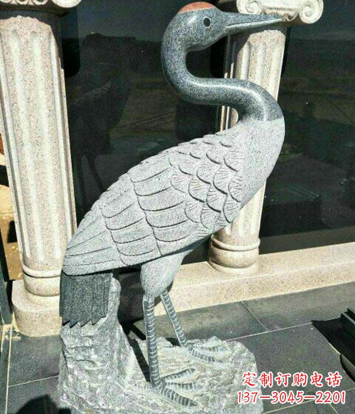 无锡传统工艺精雕丹顶鹤雕塑
