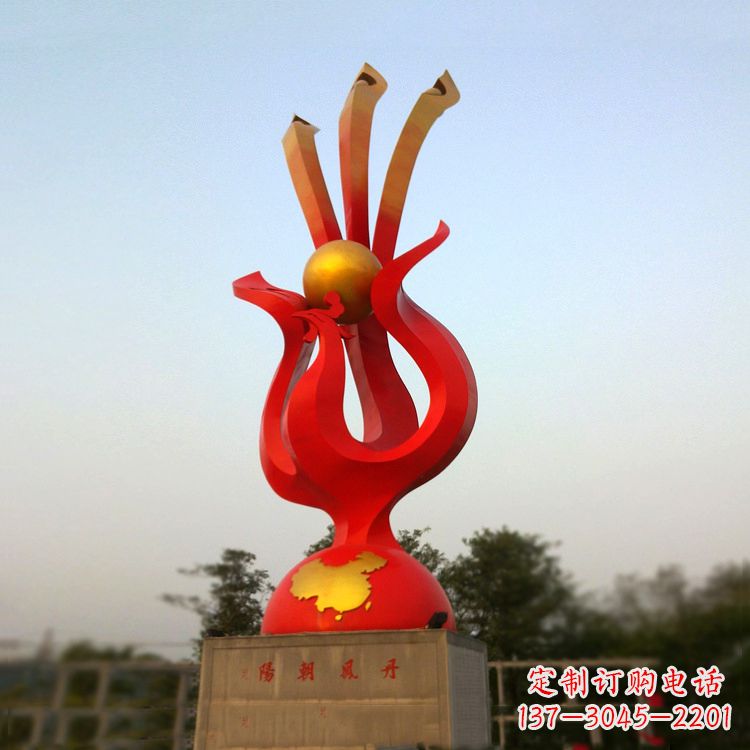 无锡精美不锈钢凤凰雕塑
