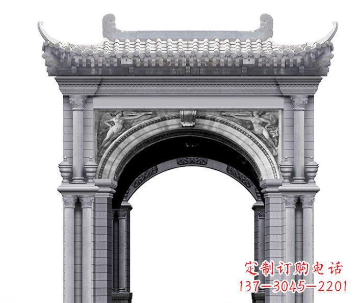 无锡单门村口石牌坊