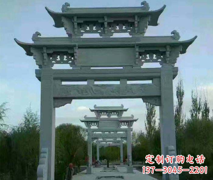 无锡单门大理石牌坊