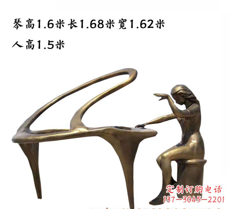 无锡钢琴铜雕传承艺术美的巅峰之作