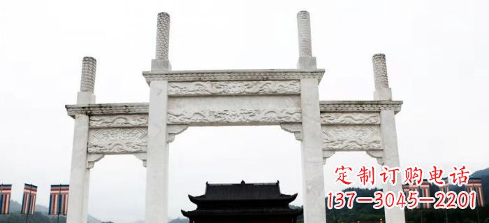 无锡道路大理石牌坊 (3)