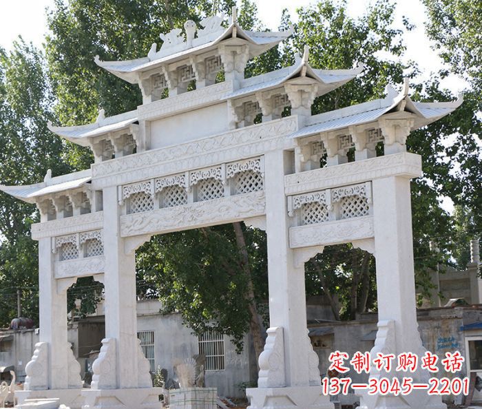 无锡道路牌坊石雕定制