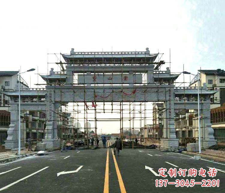 无锡牌坊石雕——精致细腻,展示正气