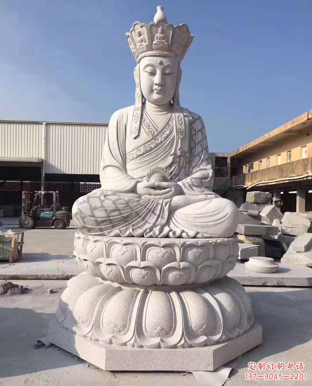 无锡地藏王石雕佛像摆件寺庙景观雕塑 
