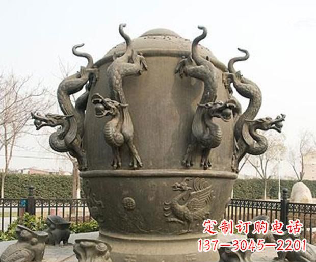 无锡精美地动仪铜雕