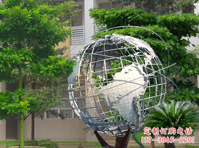 无锡精美装饰的不锈钢地球雕塑