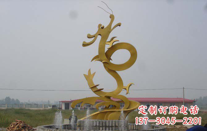 无锡不锈钢龙雕塑，激发热血活力