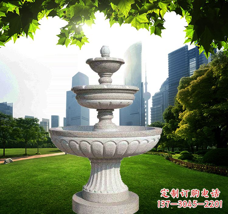 无锡跌水盆石雕喷泉