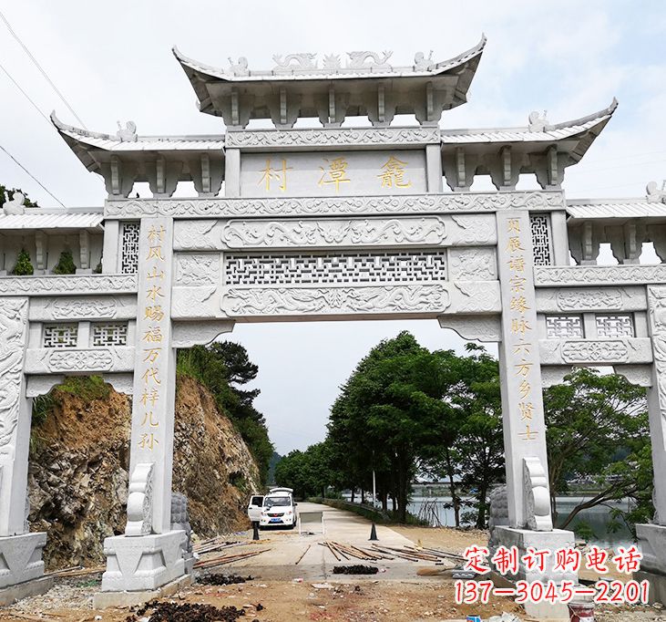 无锡东夏侯石牌坊雕塑专业的定制雕塑制作商