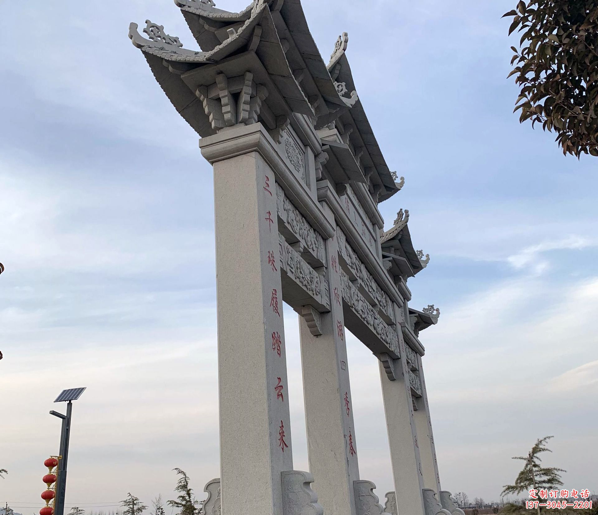 无锡东艺石雕牌坊牌坊雕塑定制