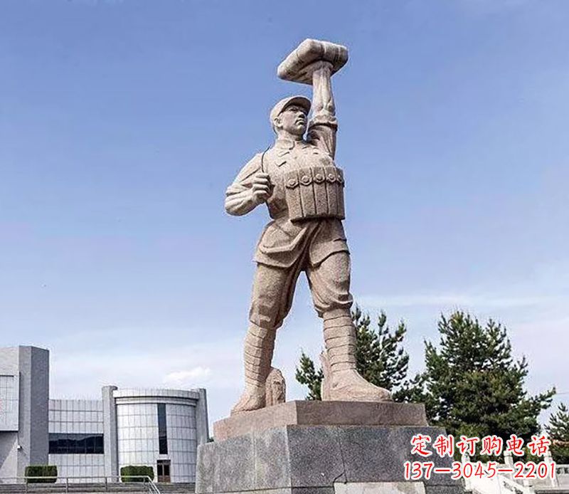 无锡董存瑞石雕——手工精制的艺术之作