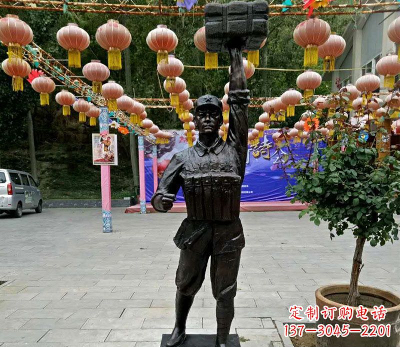 无锡董存瑞铜雕精致迷人的手工雕塑艺术