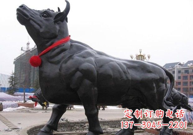无锡动物铜雕-牛