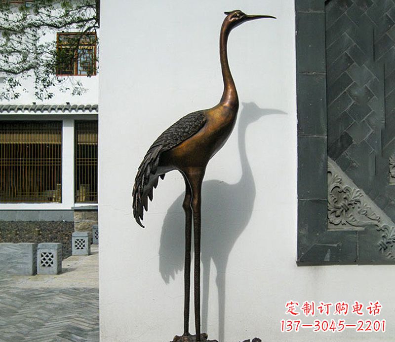 无锡仙鹤雕塑,精美绝伦,艺术动人