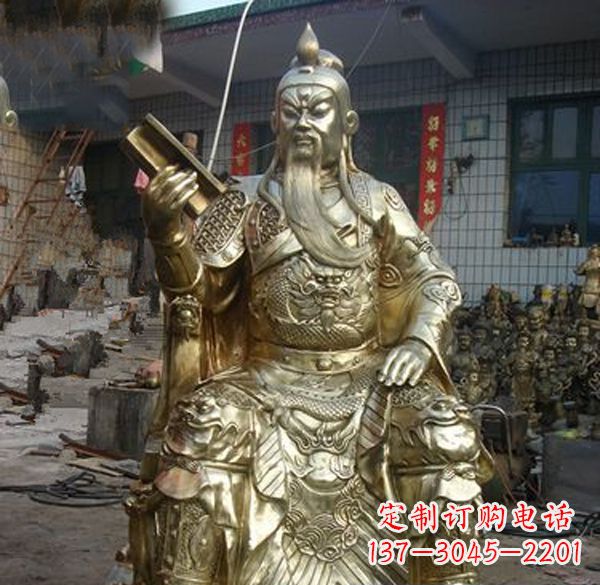 无锡关公武财神铜雕定制