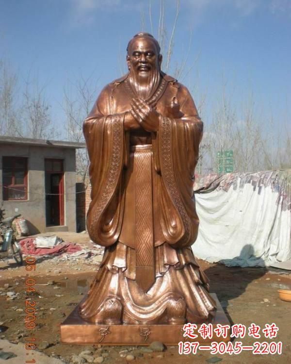无锡锻铜雕塑孔子 (2)