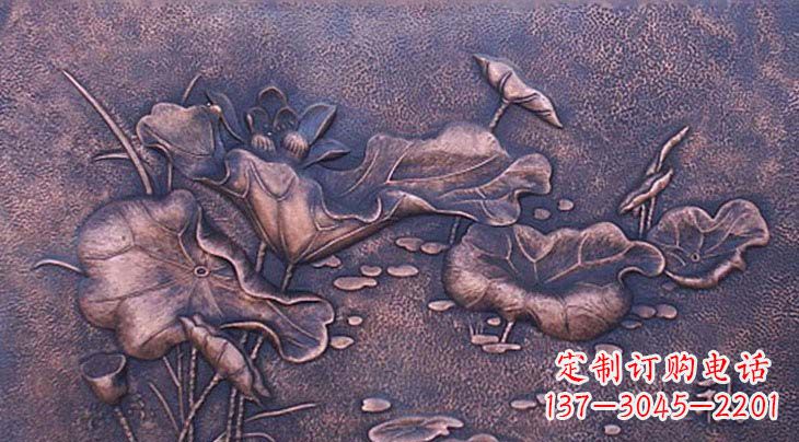 无锡锻铜荷花雕塑