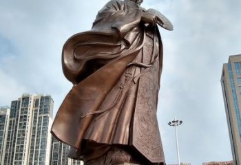 无锡珍贵的雕塑艺术--诸葛亮卧龙先生