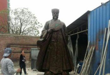 无锡典雅大型立式诸葛亮铜雕