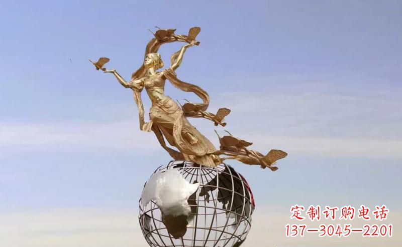 无锡多斯广场不锈钢地球雕塑