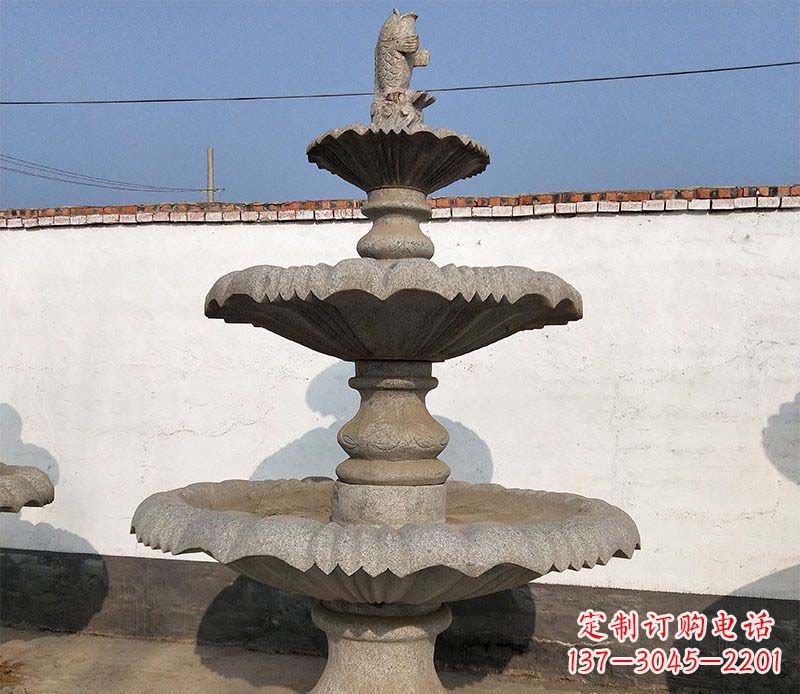 无锡多层石质喷泉雕塑