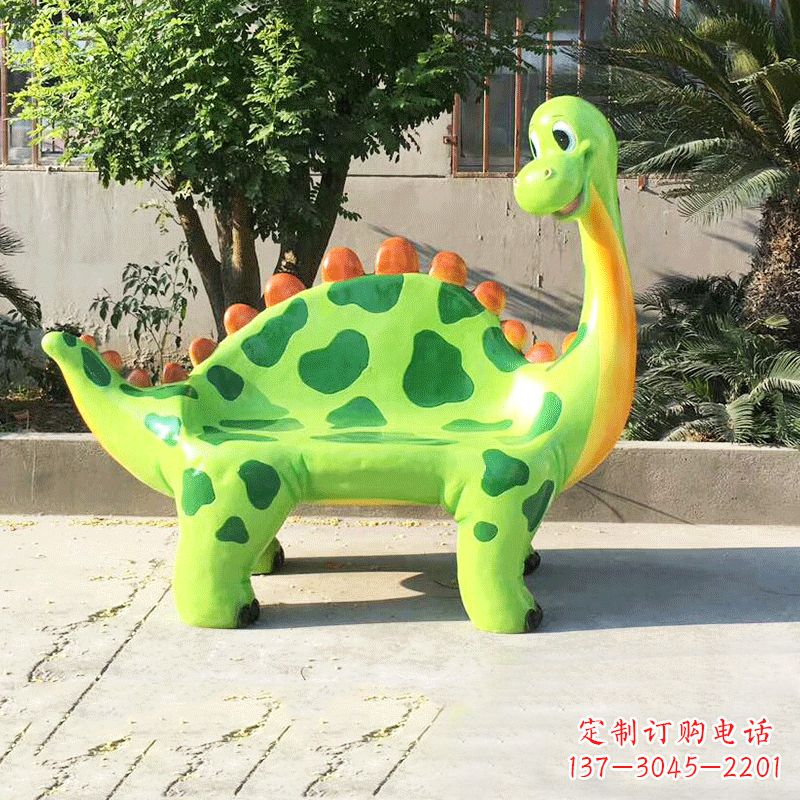 无锡玻璃钢恐龙雕塑座椅