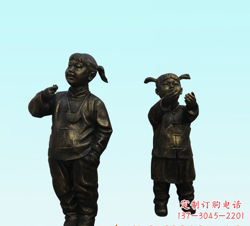 无锡儿童人物铜雕
