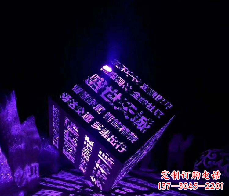 无锡发光不锈钢字体艺术雕塑