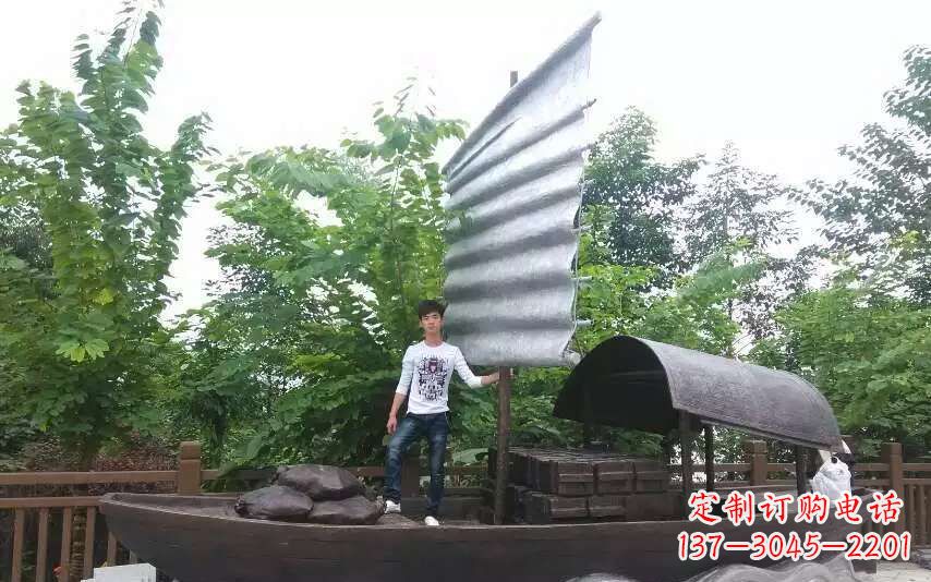 无锡帆船景观铜雕