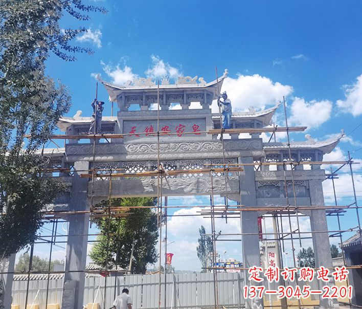 无锡牌坊雕塑品质精湛、精致耐看