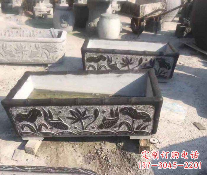 无锡精美仿古石水缸雕塑